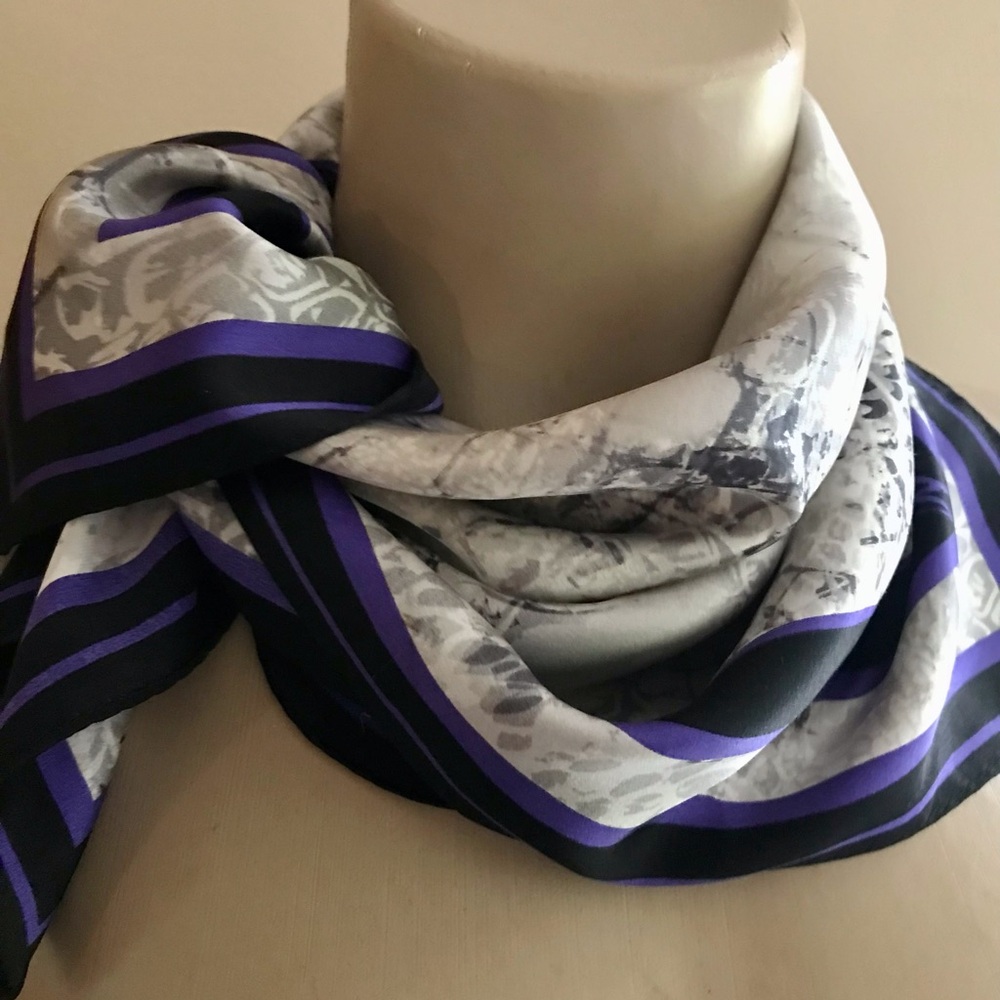 Silk CHARMEUSE bandanna,